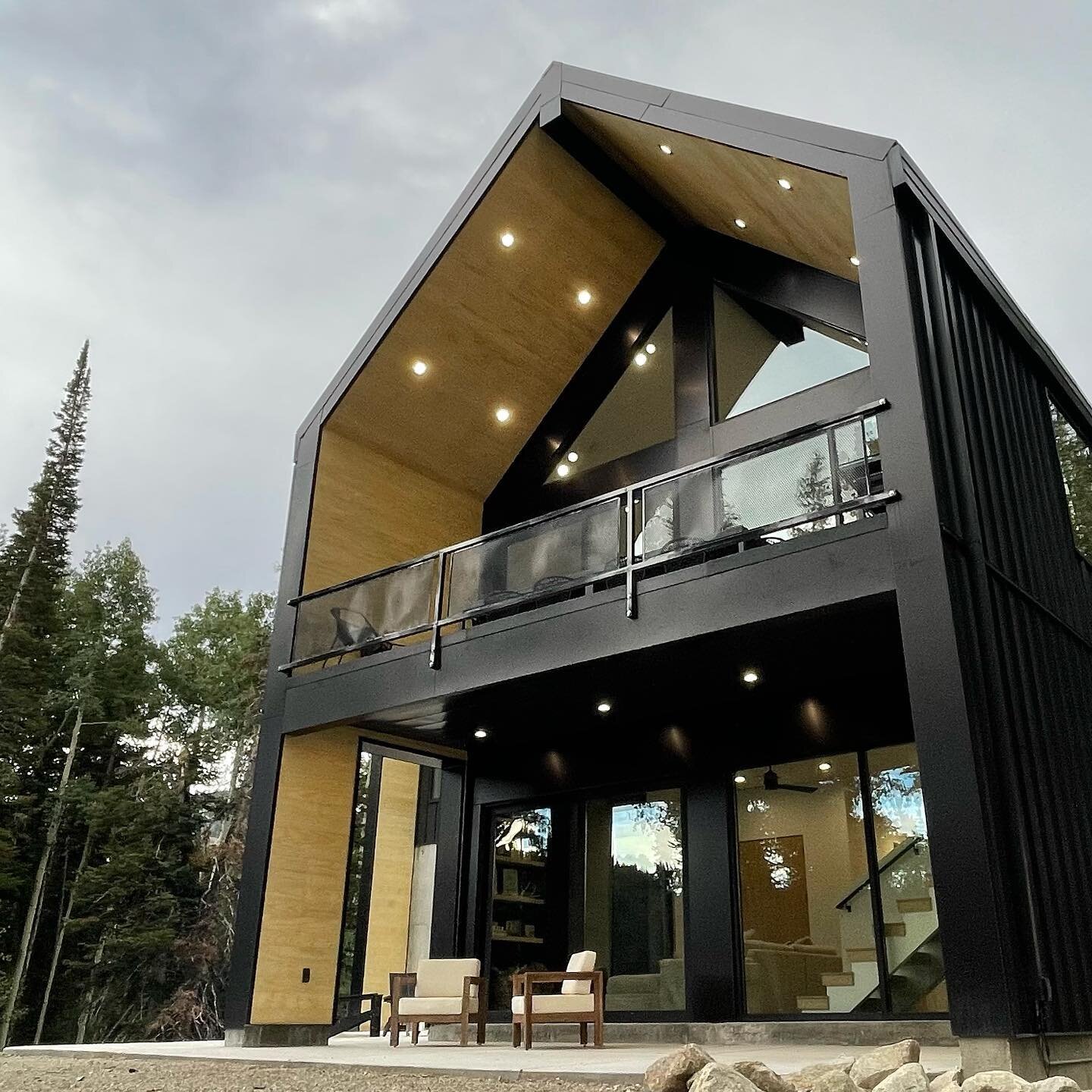 Black Cabin in the Woods
.
.
.
Architect &amp; Design: @hebdonstudios 
Builder: PFJ Corp