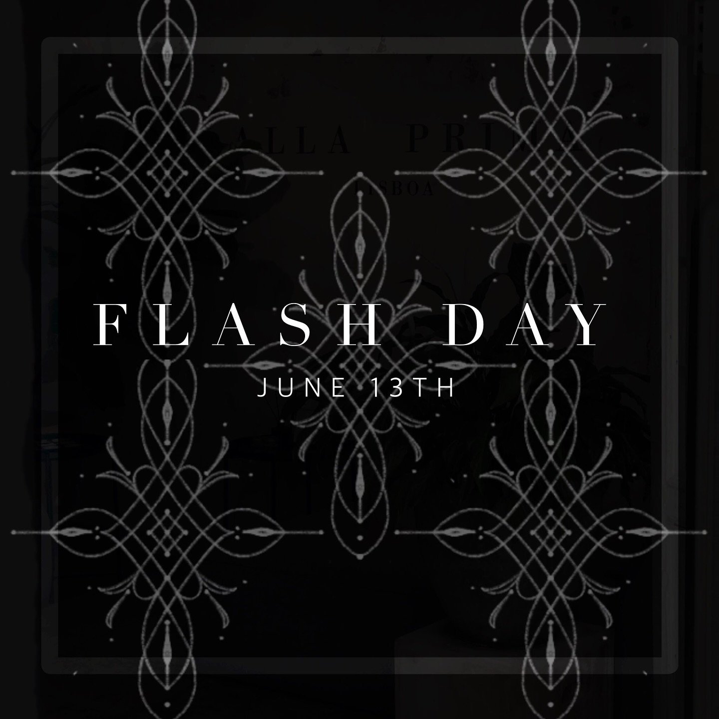 Muito feliz em anunciar meu primeiro Flash Day no est&uacute;dio mais perfeito de Lisboa @allaprimalisboa 

Junto com a equipa maravilhosa 🖤
@amoratattooo ✨
@danielfrdqalmeida ✨
@jessicagraismati ✨
@seni_tattoos ✨
@yanndedieu ✨

J&aacute; marca na a