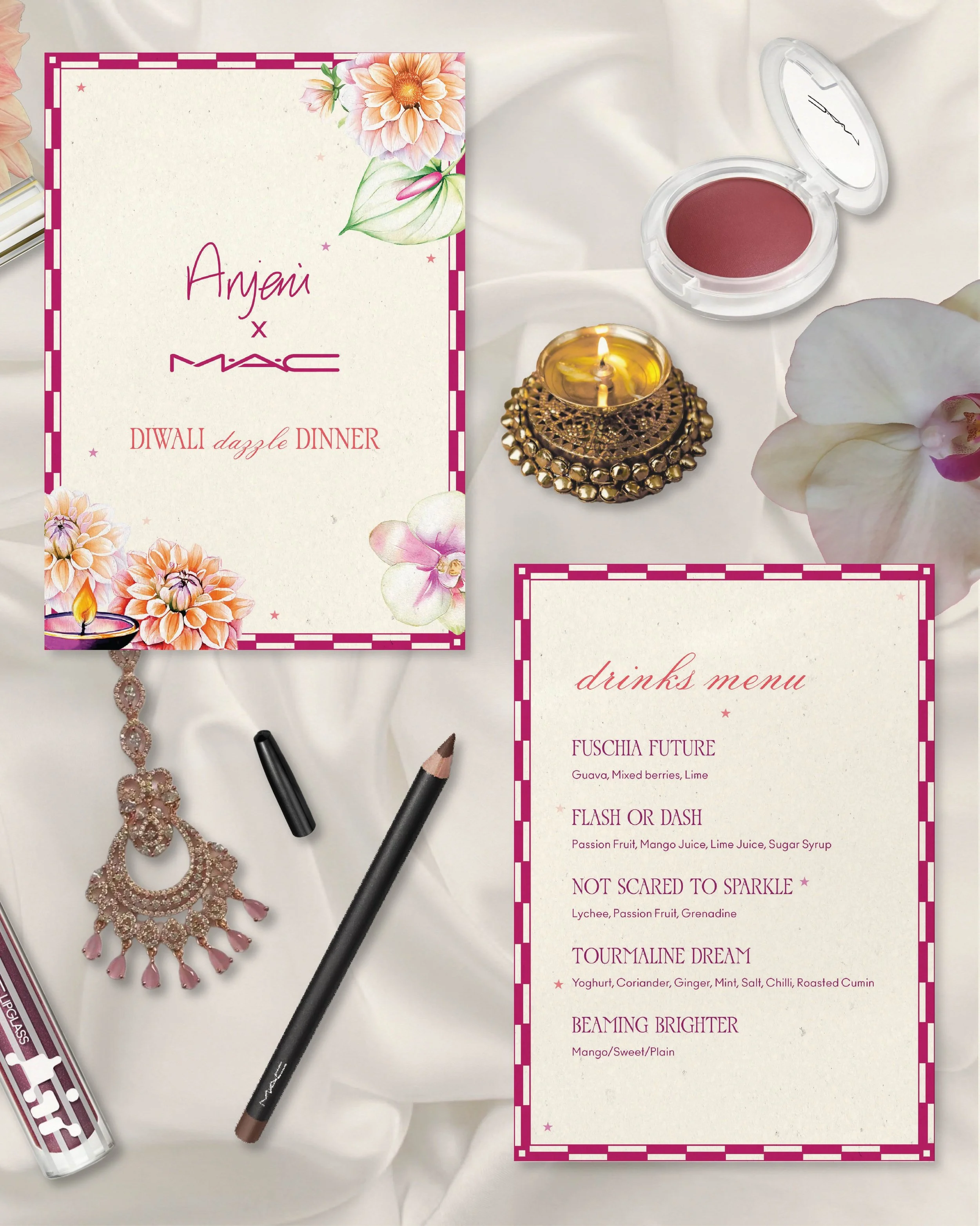 Anjeni x MAC Diwali Event Day Pieces
