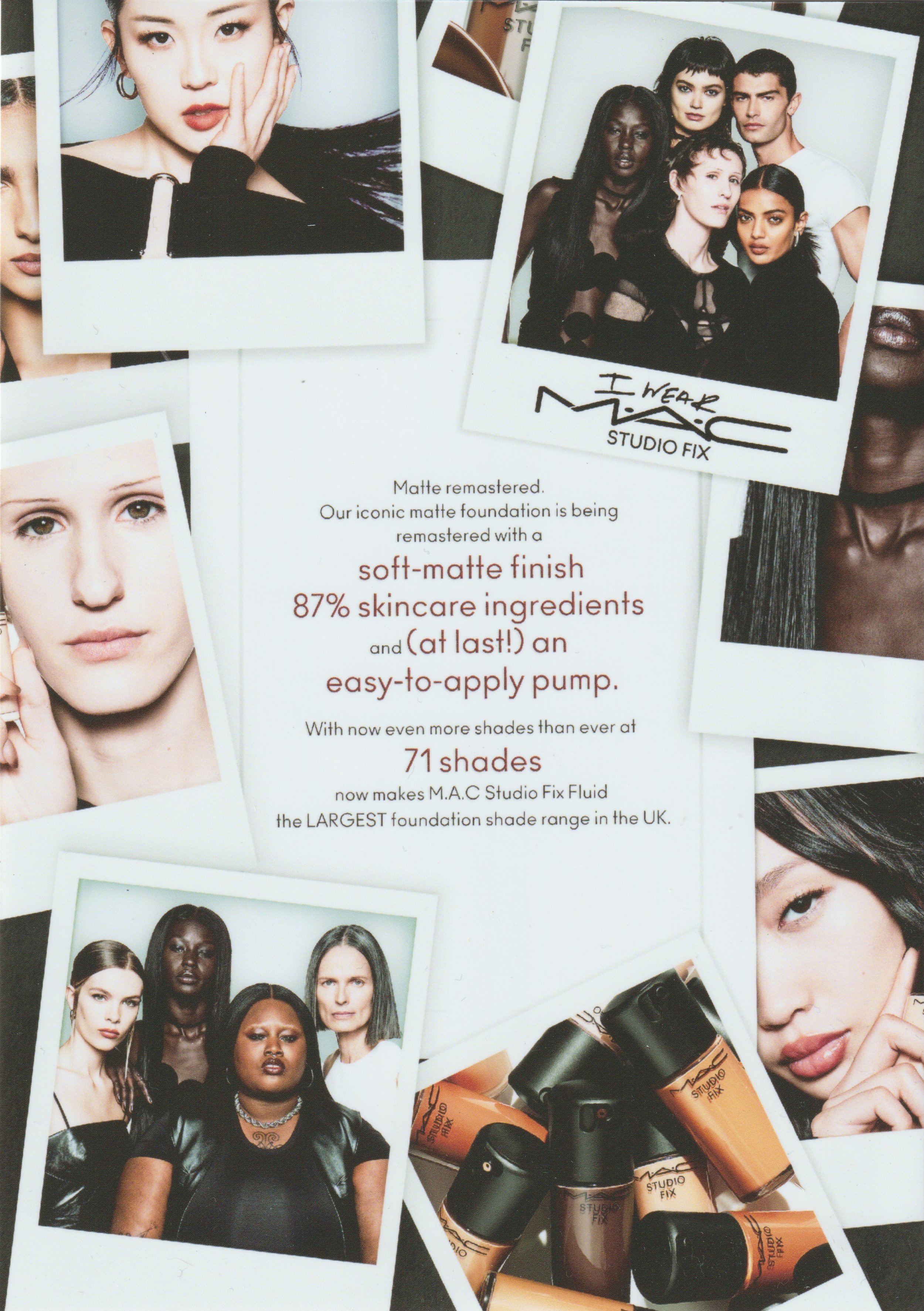 I Wear MAC Studio Fix Notecard