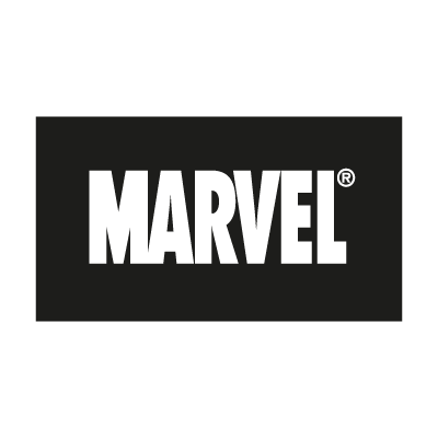 Marvel logo on a black background