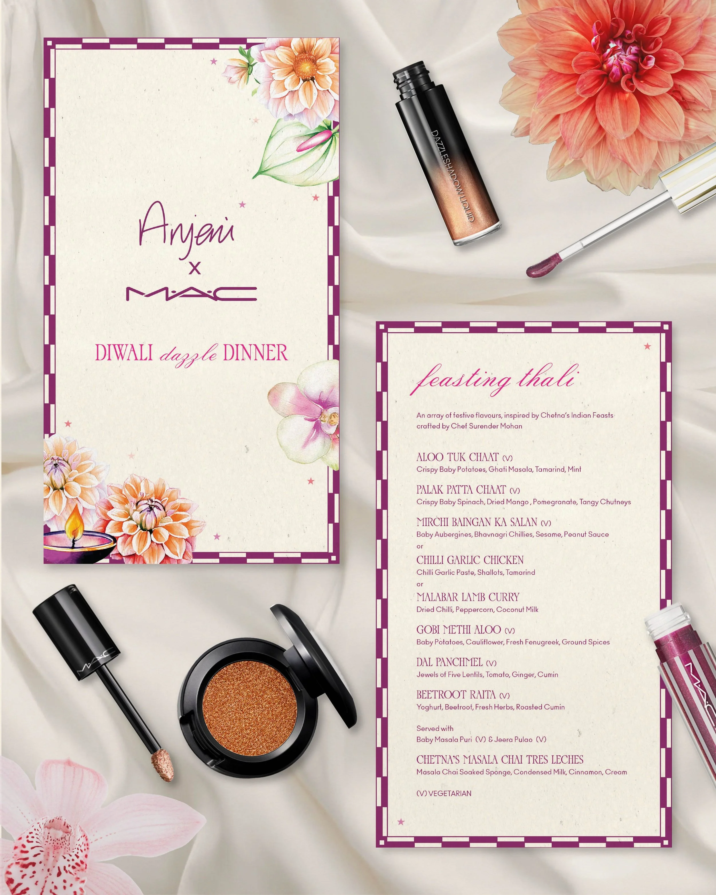 Anjeni x MAC Diwali Event Day Pieces