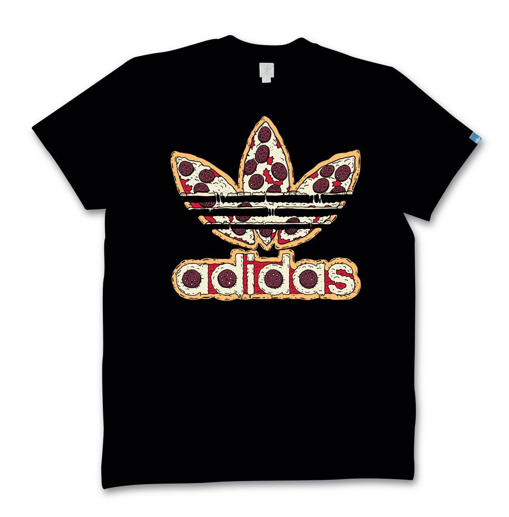 adidas pizza shirt