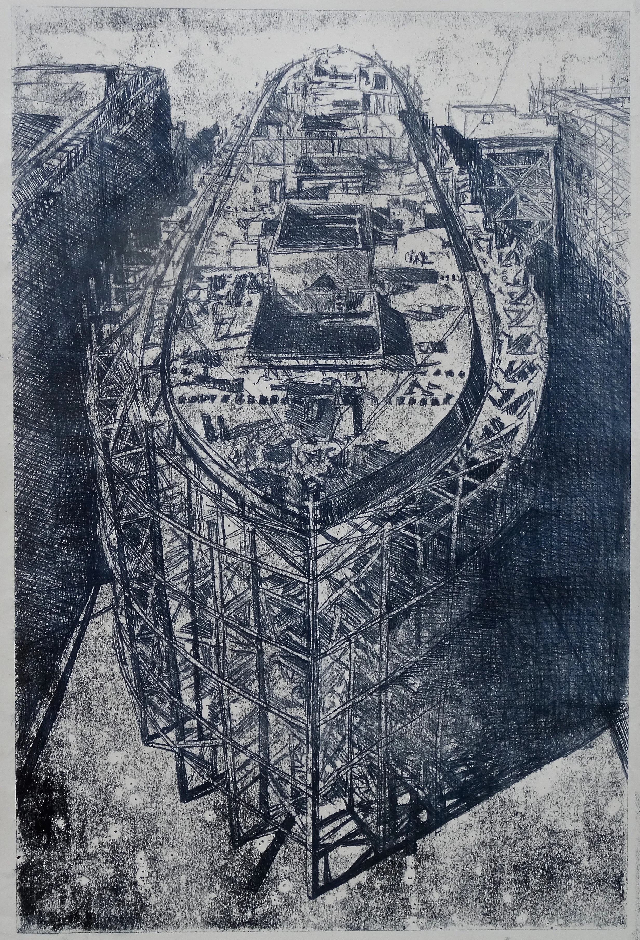 Construction. Monoprint.