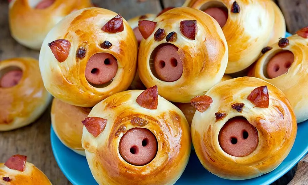 Pigs in a Blanket with Cheesy Mustard Dipping Sauce — Sask Pork