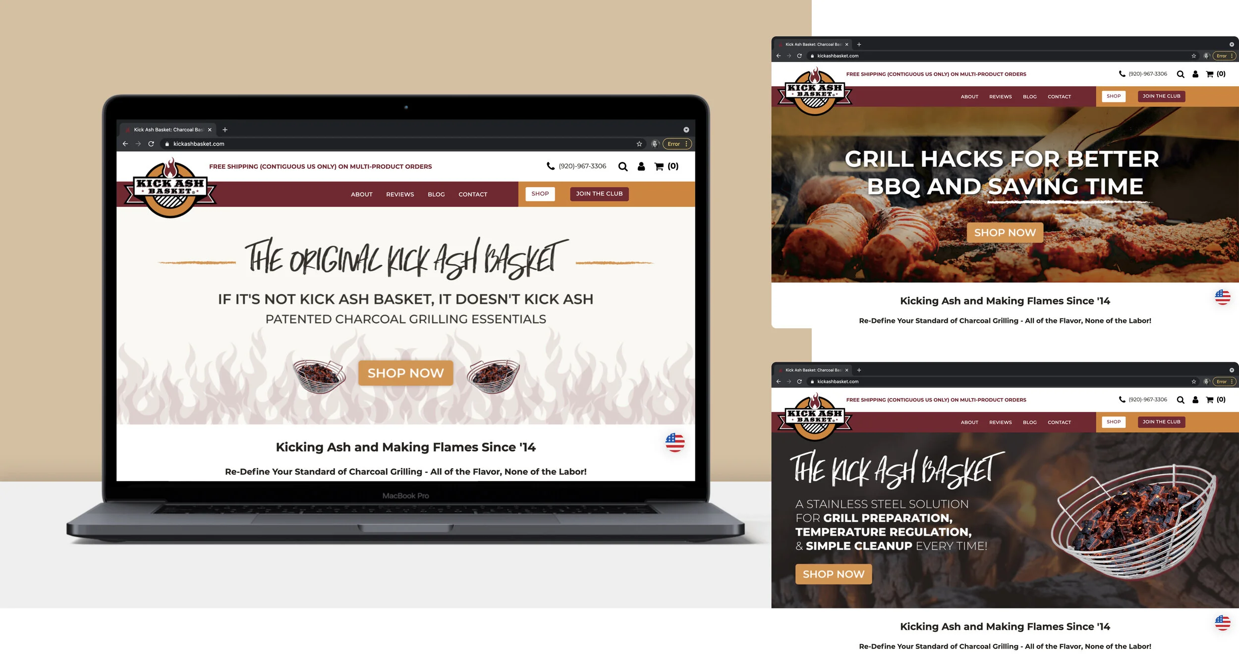 Kick Ash Basket Website