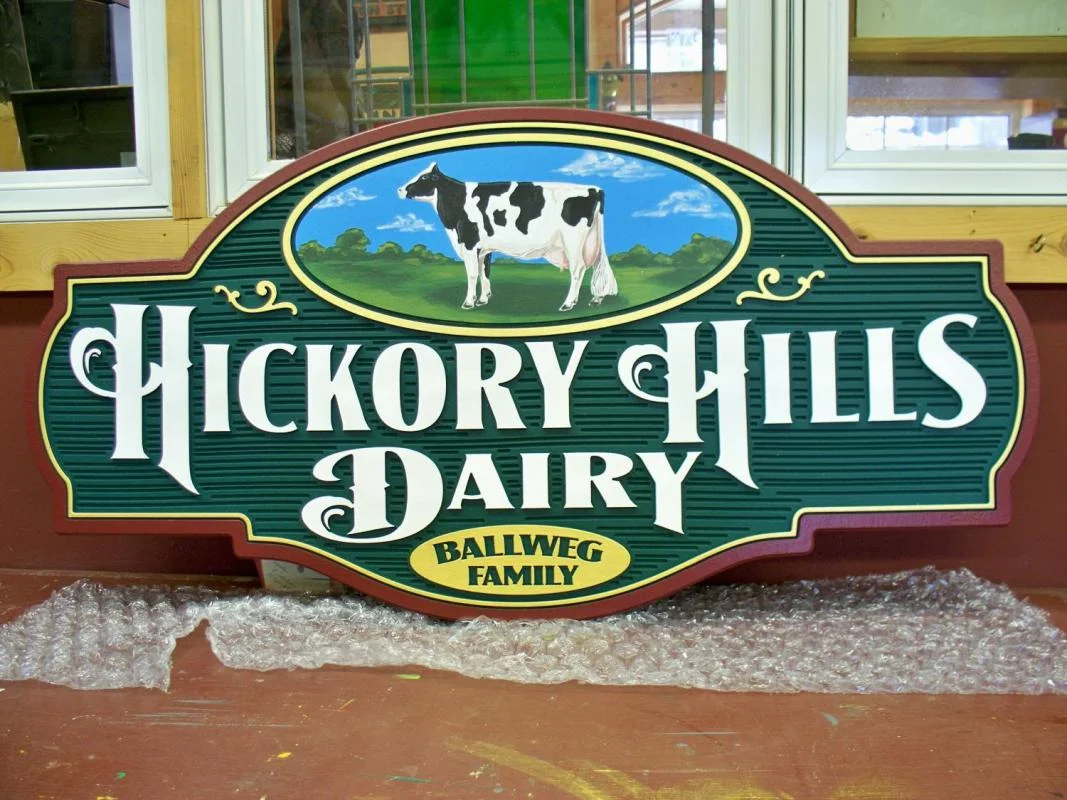 2’ x 4’ Single-Sided. $950 with Custom Hand-Painted Holstein