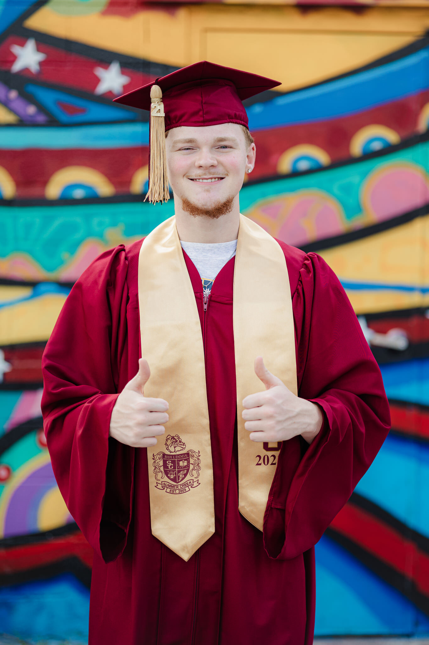 Senior robe graffiti park