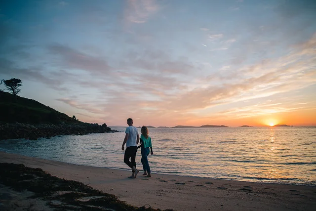 Sunrise over Pelistry Bay, St Mary’s, Scilly Isles. Photo courtesy of visit Scilly Isles