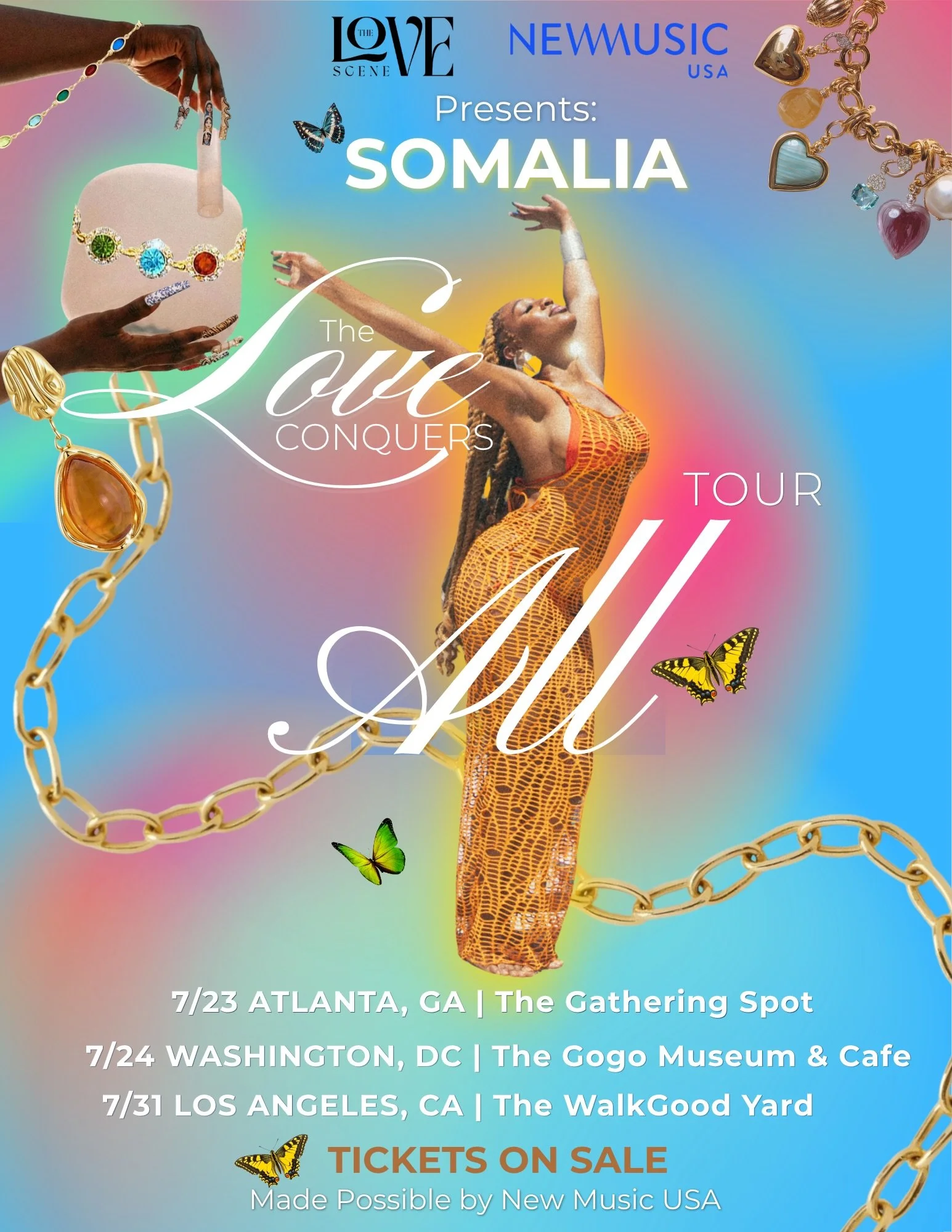 I&rsquo;m creating three intimate Soft Places to Land for us this summer in ATL, DC, and LA ✨☀️ 🎶 Tickets are on sale now. Comment &ldquo;LOVE&rdquo; and I&rsquo;ll send you the link ☺️

I couldn&rsquo;t be more excited to announce The Love Conquers