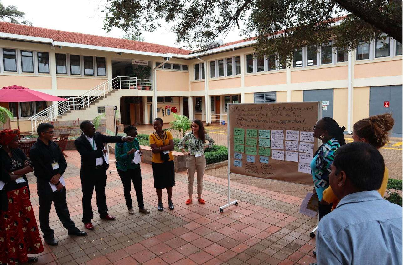 Participants discuss one of the identified key challenges within a breakout group. Photo: Bruno St-Jacques / TMG Research