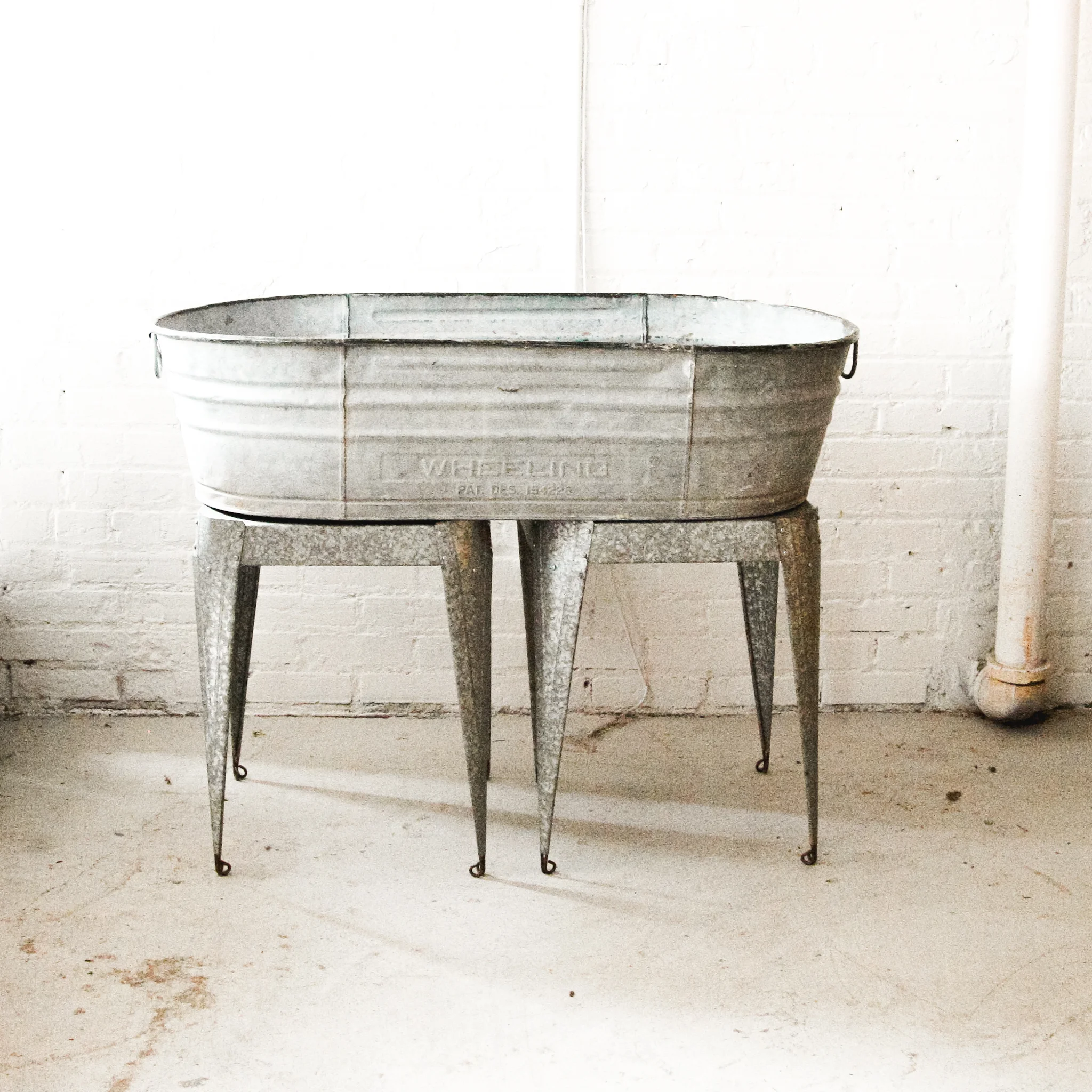 Metal Trough on Stand