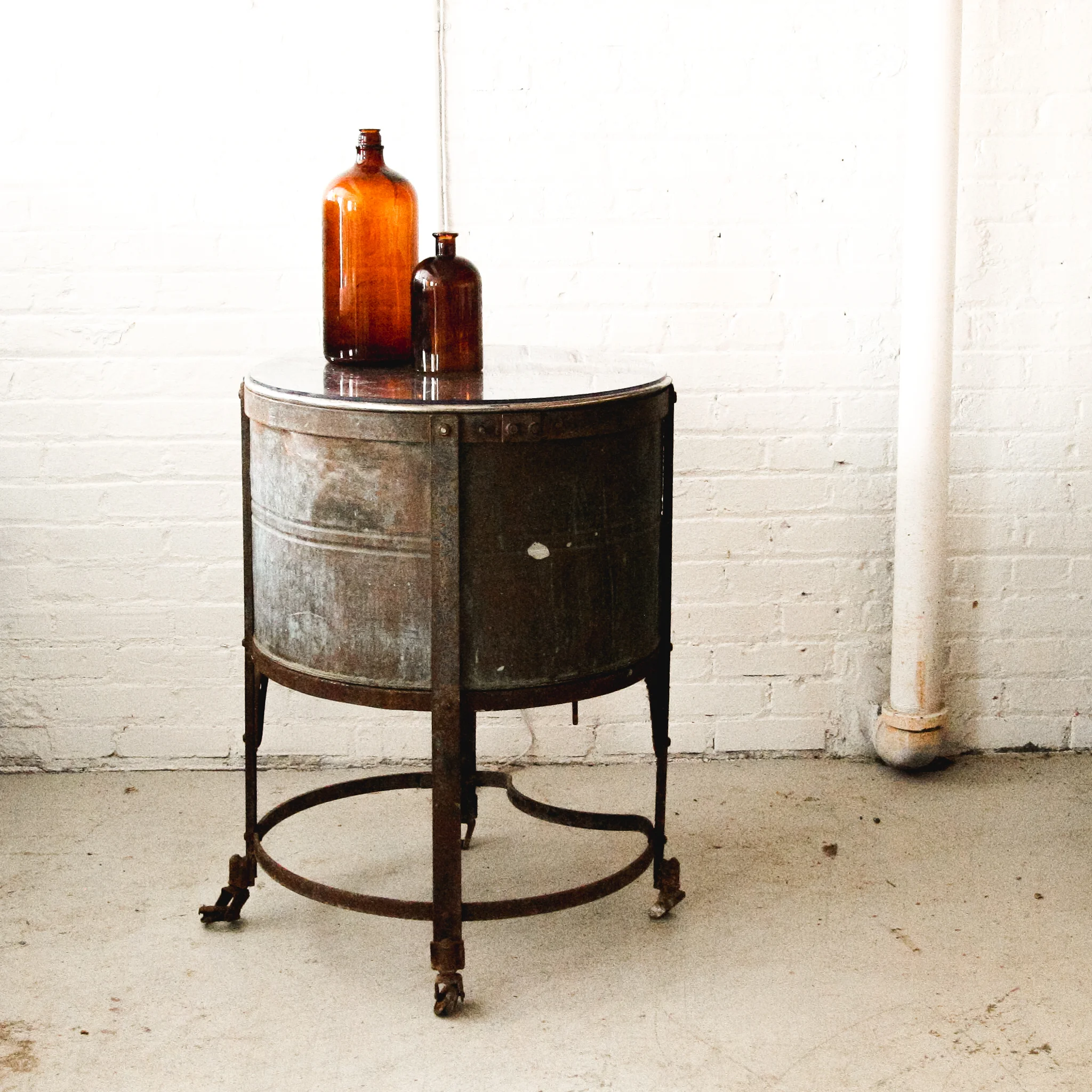 Round Metal Side Table