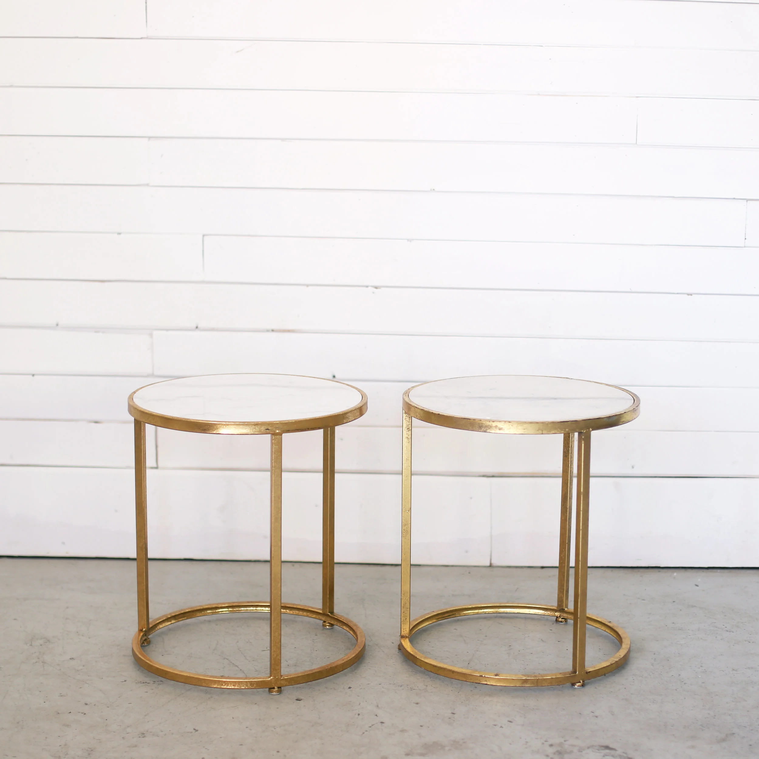 Marble Gold Side Tables The White House Co