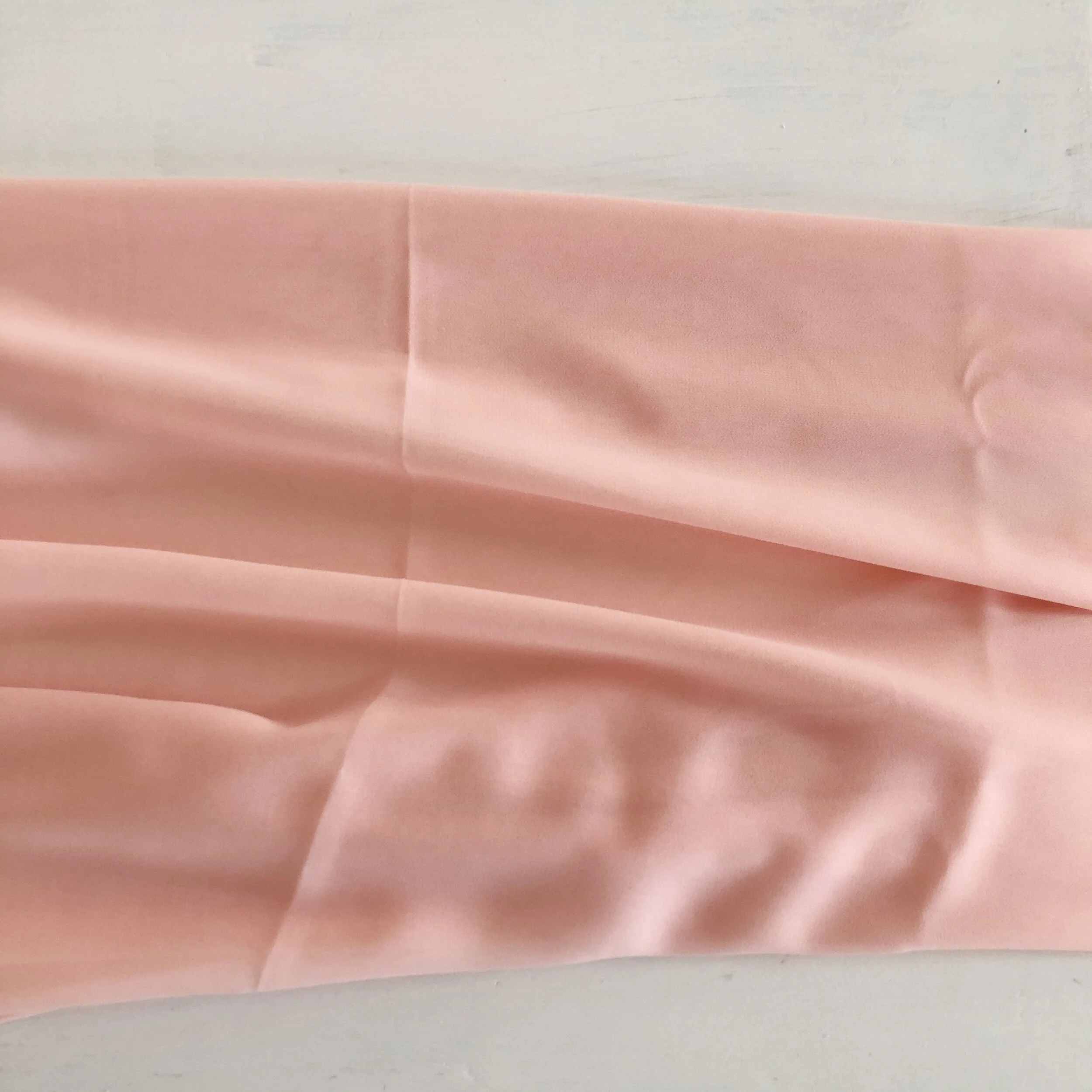 Peach Chiffon Sheer