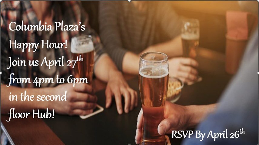 We hope you can join us Thursday 4-6pm for happy hour in the hub! RSVP to kgettelman@diversifiedmplus.com