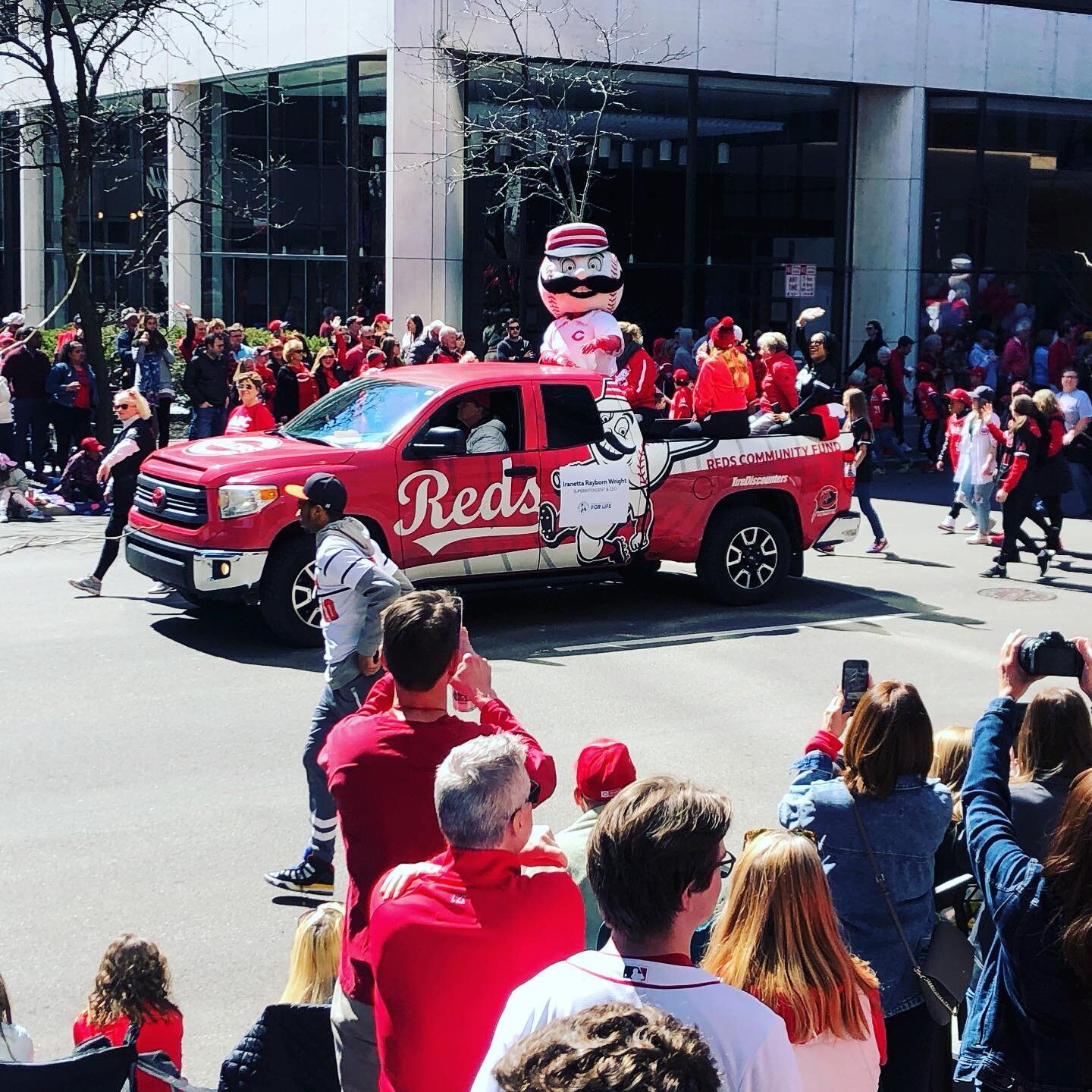 Thank you Columbia Plaza for an amazing turnout for Opening Day! Thank you to everyone who stopped by and celebrated with us! If you had number 30 on the back of your badge you are the winner of two free reds tickets! Email me at kgettelman@diversifi