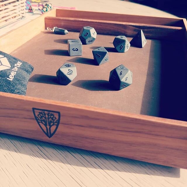Got some amazing gifts from the family! 
@wyrmwoodgaming @levelupdice thanks for making awesome stuff! Cant wait to play this weekend
#dnd #dungeonsanddragons #rpg #dice #dicecollection #tabletopgames #wyrmwood