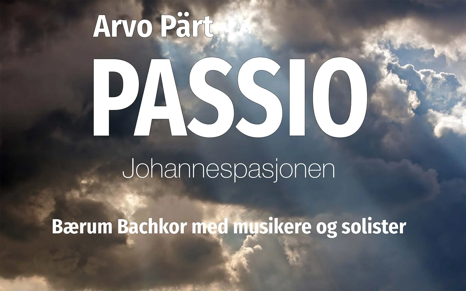 Pärt's Passio in Bærum