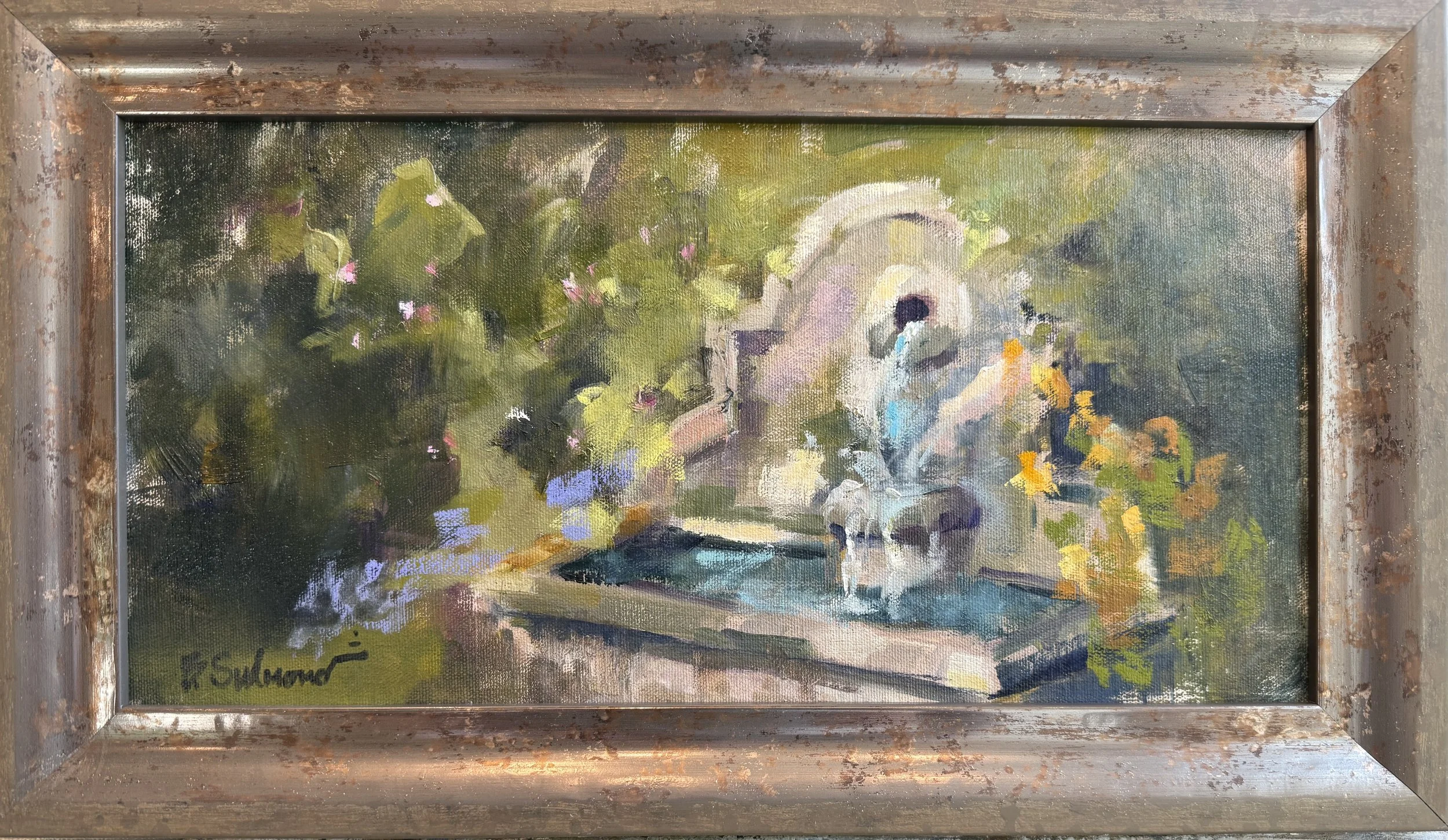  Oil on Linen Framed / 8 × 16 in /  SOLD    