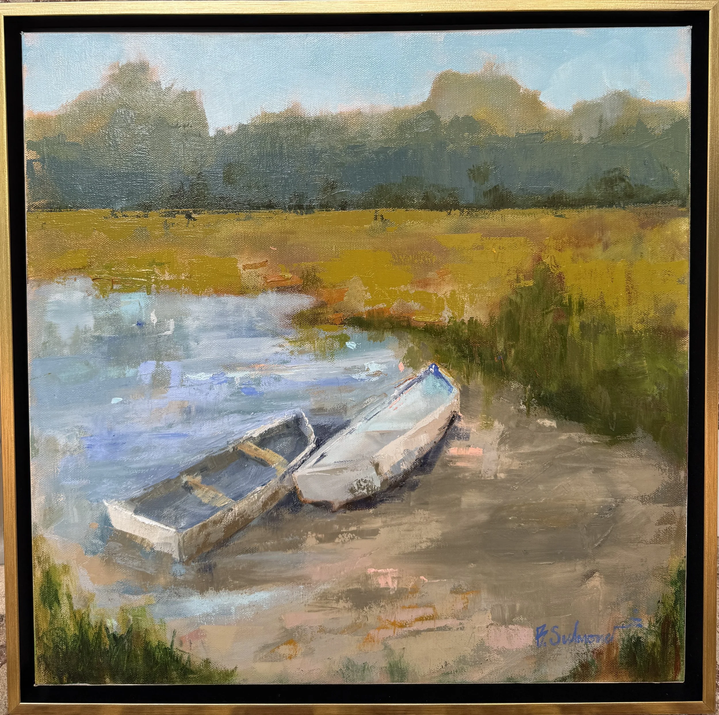  Oil on Gallery Wrap, Floating Frame/ 20 × 20 in /  SOLD    