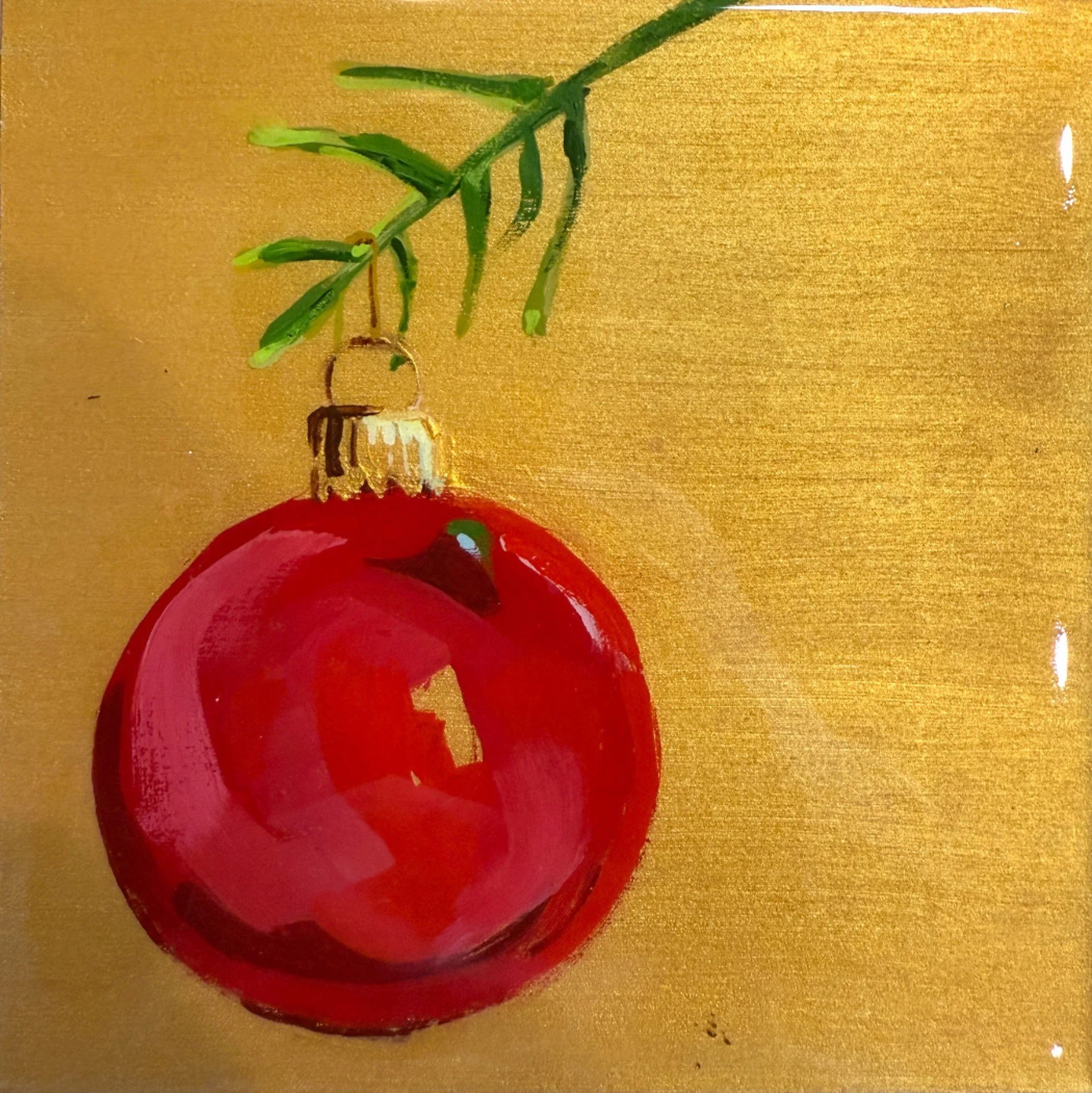  Mixed Media on Panel / 6 × 6 in /  $125    Purchase this artwork from   dk Contemporary Gallery   