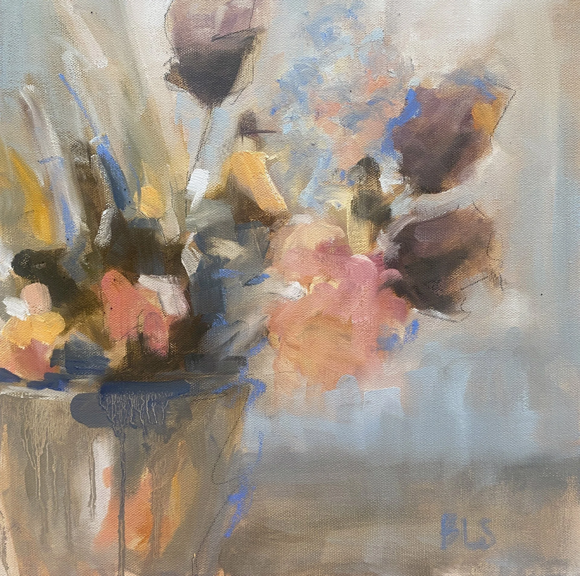 Acrylic on Canvas/ 14 × 14 in / $400 Available for sale in dk Contemporary Gallery
