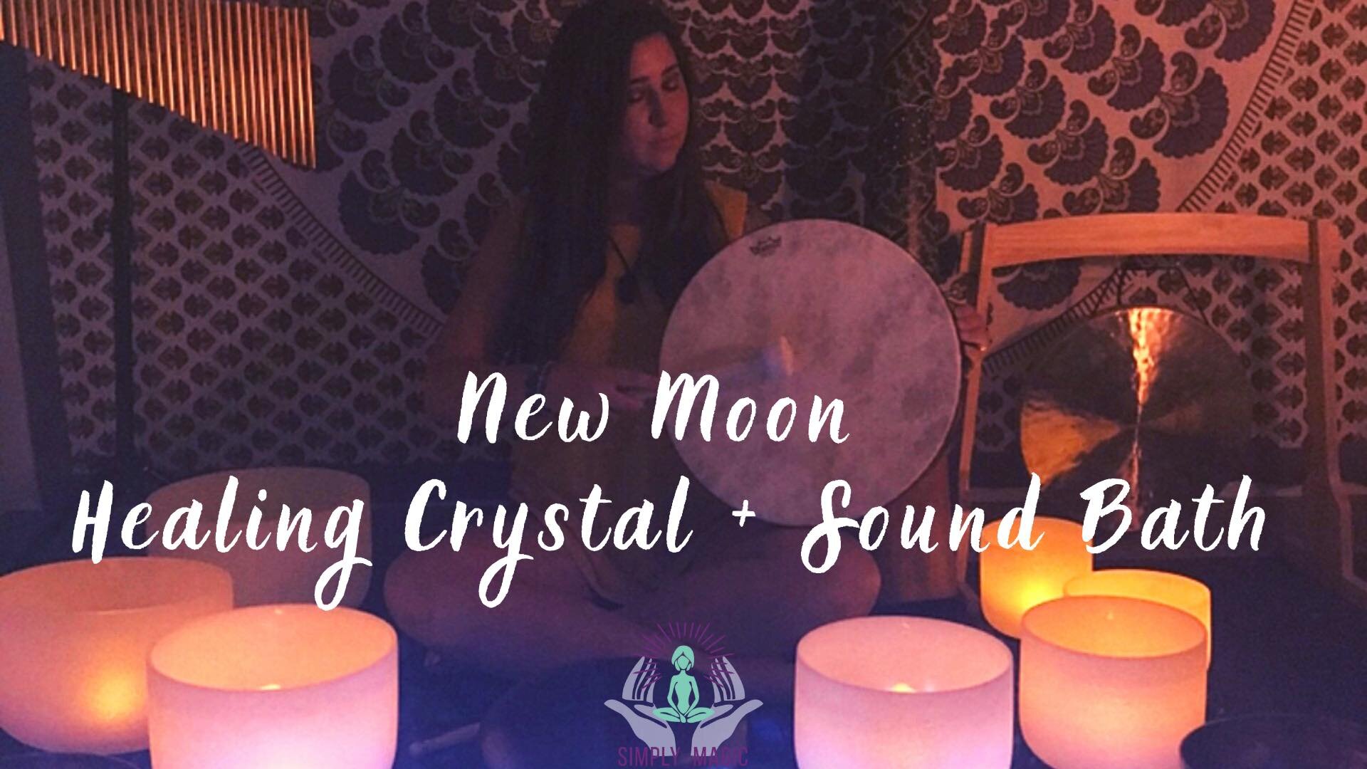 New Moon Healing Crystal + Sound Bath 