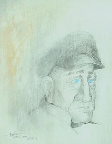OLD MAN WITH CLEAR BLUE EYES