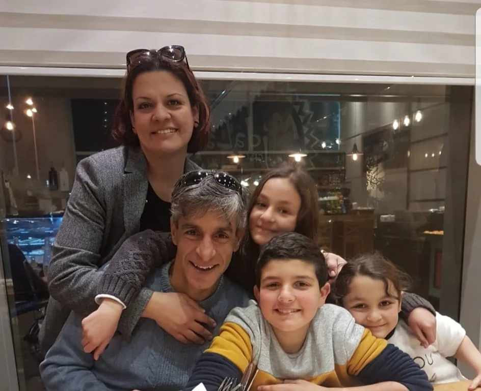 LANA, TAISEER AND THEIR THREE CHILDREN . CREDIT: TAISEER KHATIB