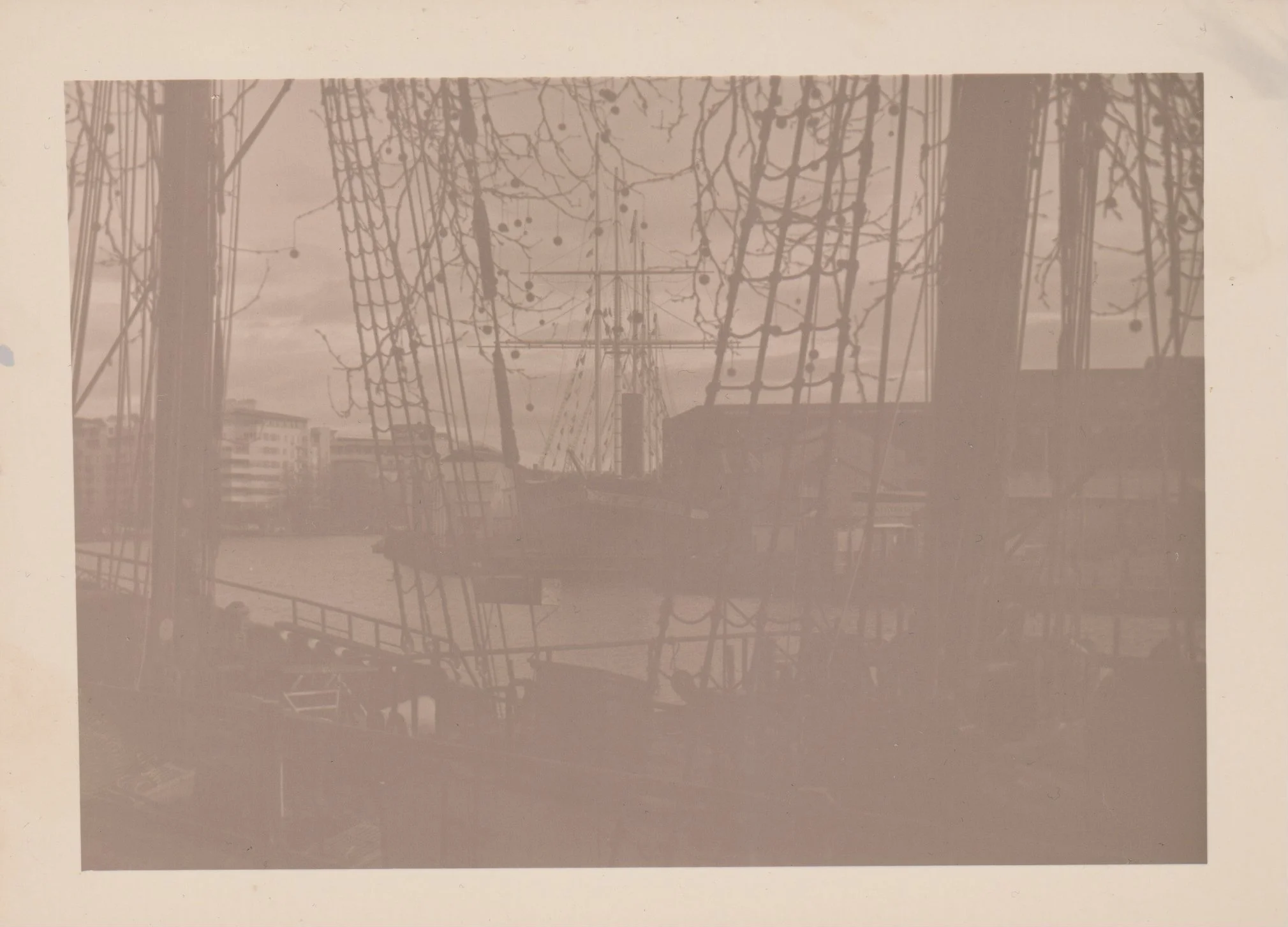 The Harbour. Silver Gelatin Print developed with Oat Water. 