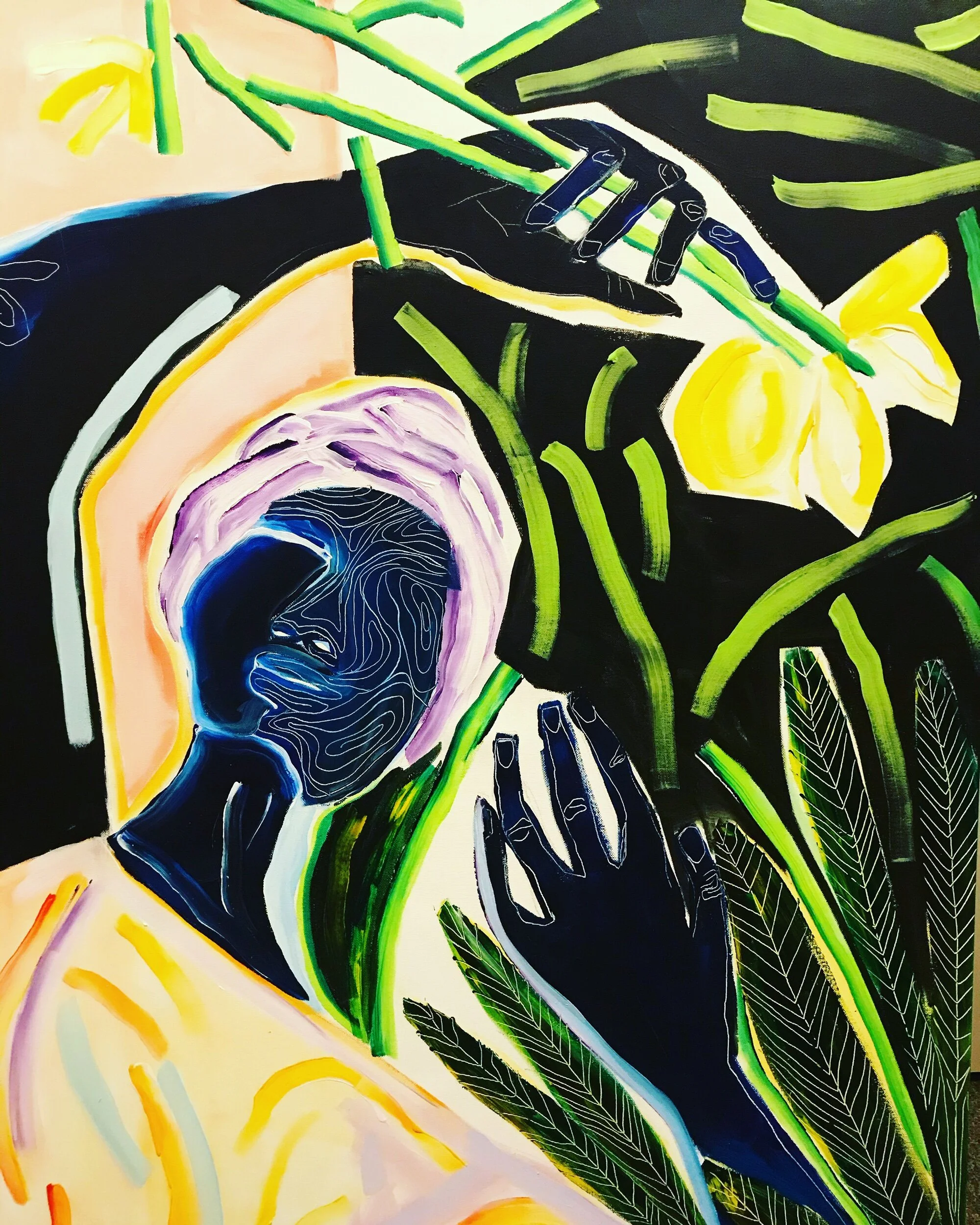 Yellow Flowers 48x36