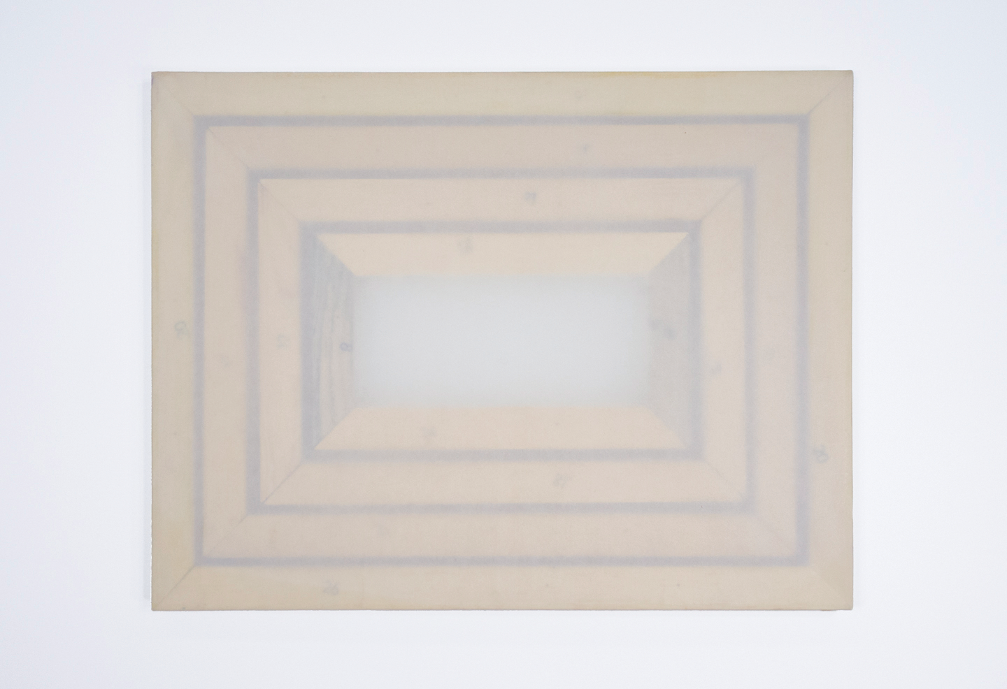 Numbars; four painting frames, sized as noted below; tracing paper; largest painting frame: 25 5/8 x 19 5/8”