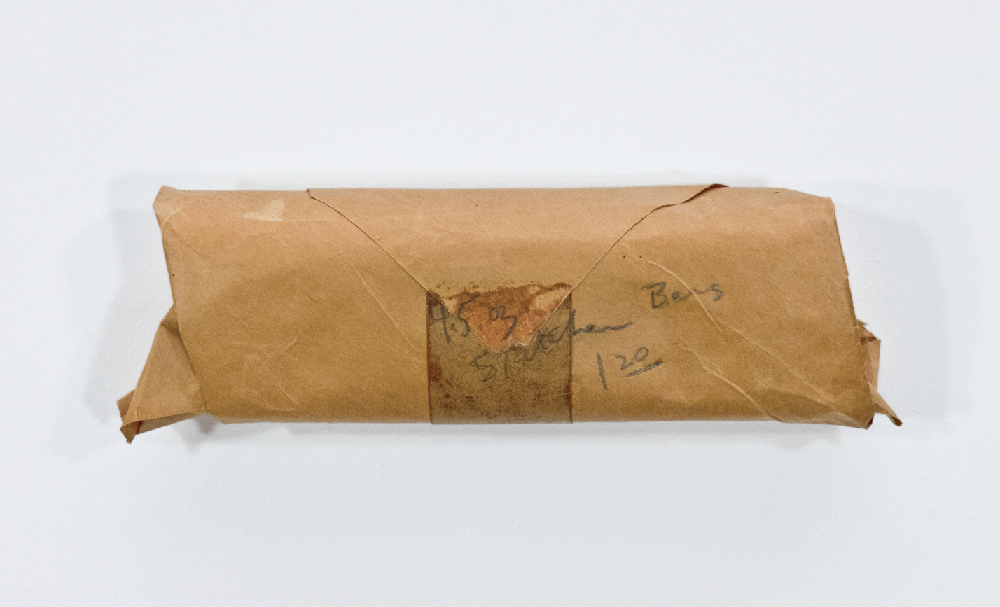 4.5oz Stretcher Bars; stretcher bars, packing paper and graphite; 10 ½ x 3 x 1 3/8”