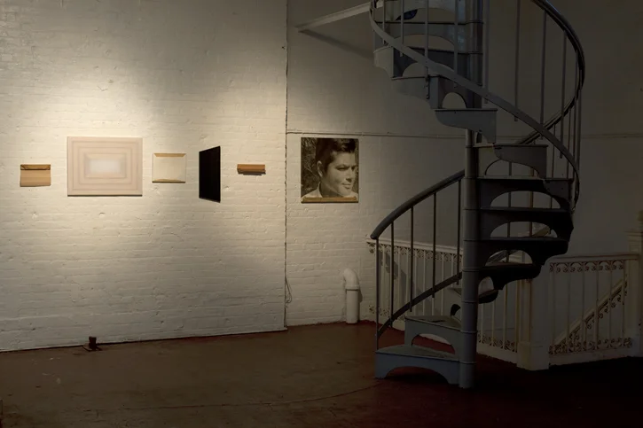 Dale Henry, Stretcher Bar Drawings , 1976, installation at the Clocktower Gallery. Photo by Dave Potes.