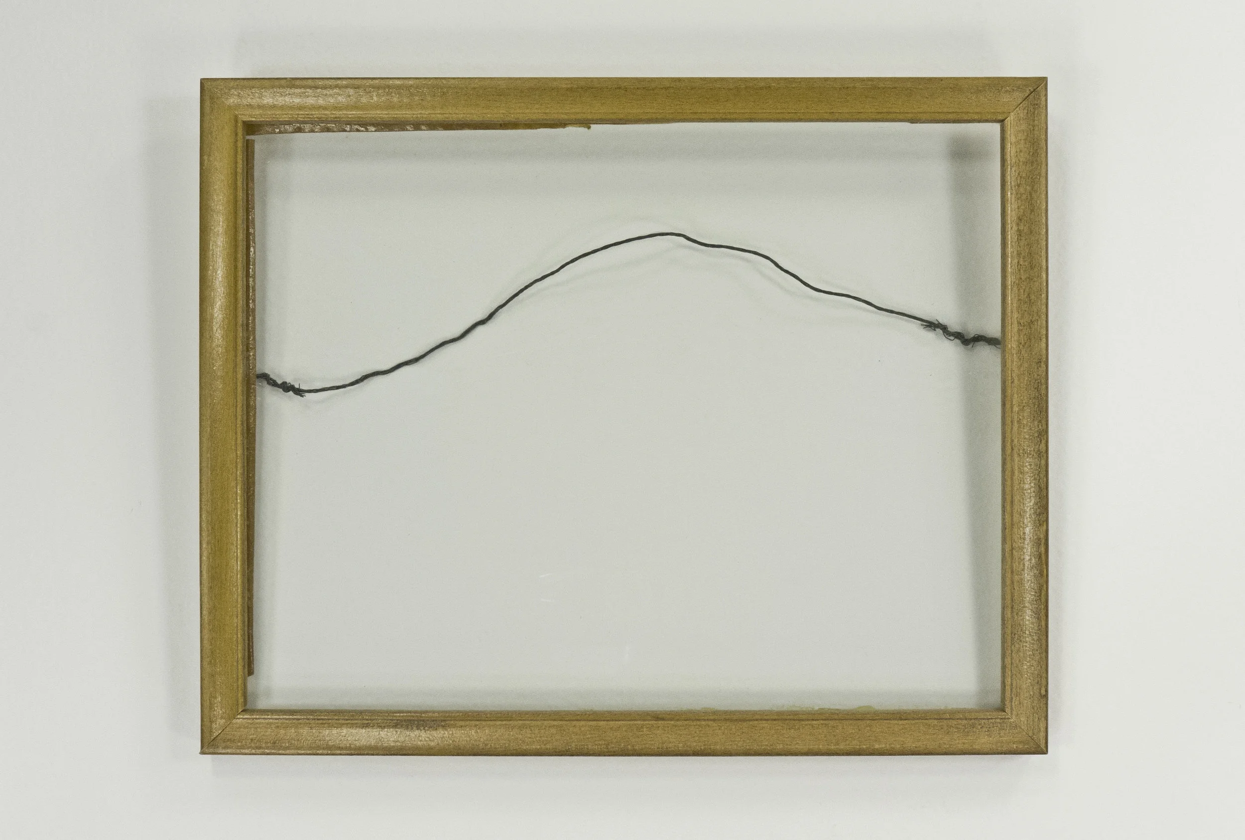 Picture Frame Wire (Set I); Leonardo Perspective series; 1976; frame, glass, and resin; 7 x 9”