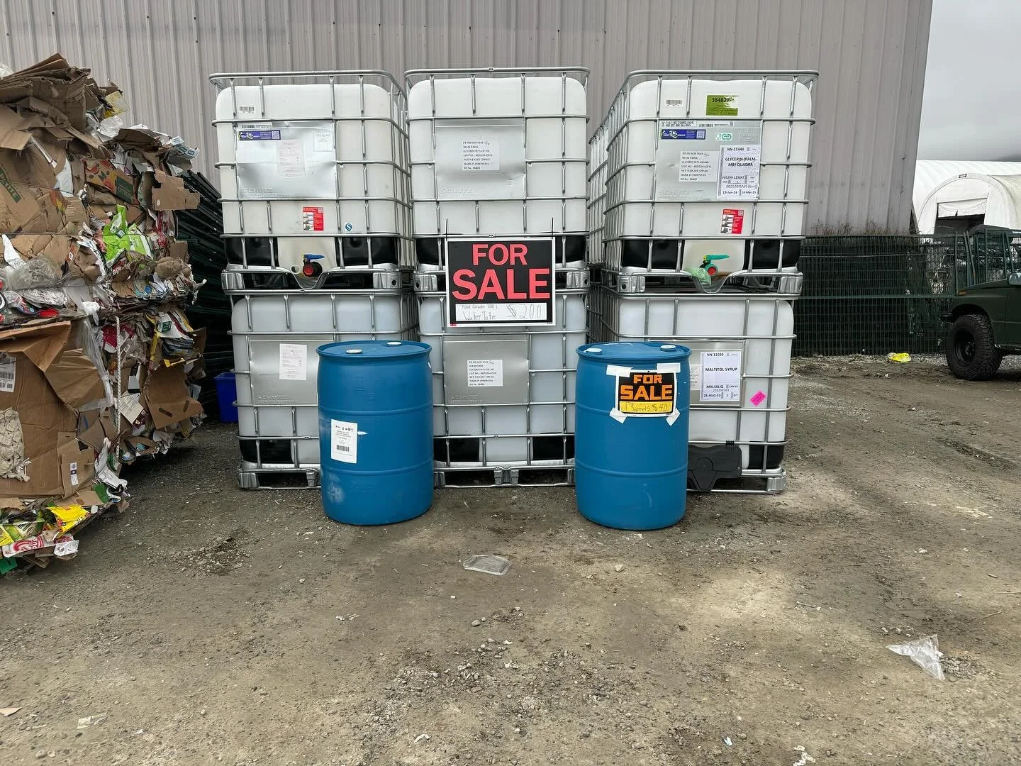 Food grade water totes and barrels back in stock 

1000 L Food Grade tote $200

Food Grade barrel $40