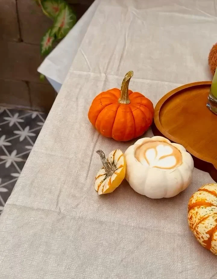 ✨🍂 FALL SEASON IS HERE 🍂✨

Introducing Our Calabaza En Tacha 🎃🍊 
A Rich, Spiced Pumpkin Crema, Perfect On Any Iced Drink🧋✨

☕️ Cozy Up With Our Calabaza Hot Latte 🎃

🍸 The Great Pumpkini &rarr; Pumpkin Spice 
Espresso Martini

🍊 Autumn Moonsh