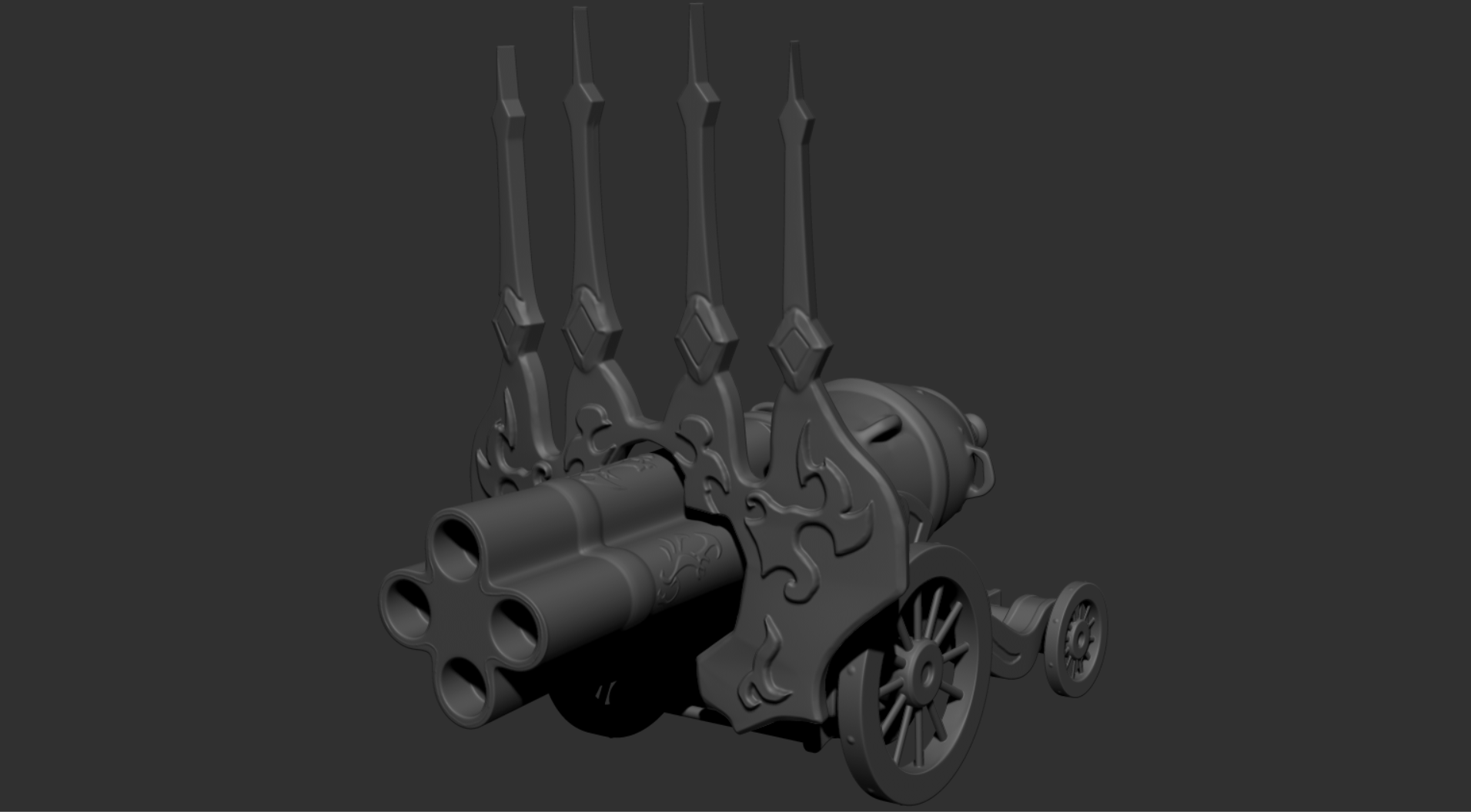 3D Week 05 (Personal Cannon Study Cont'd - ZBrush)