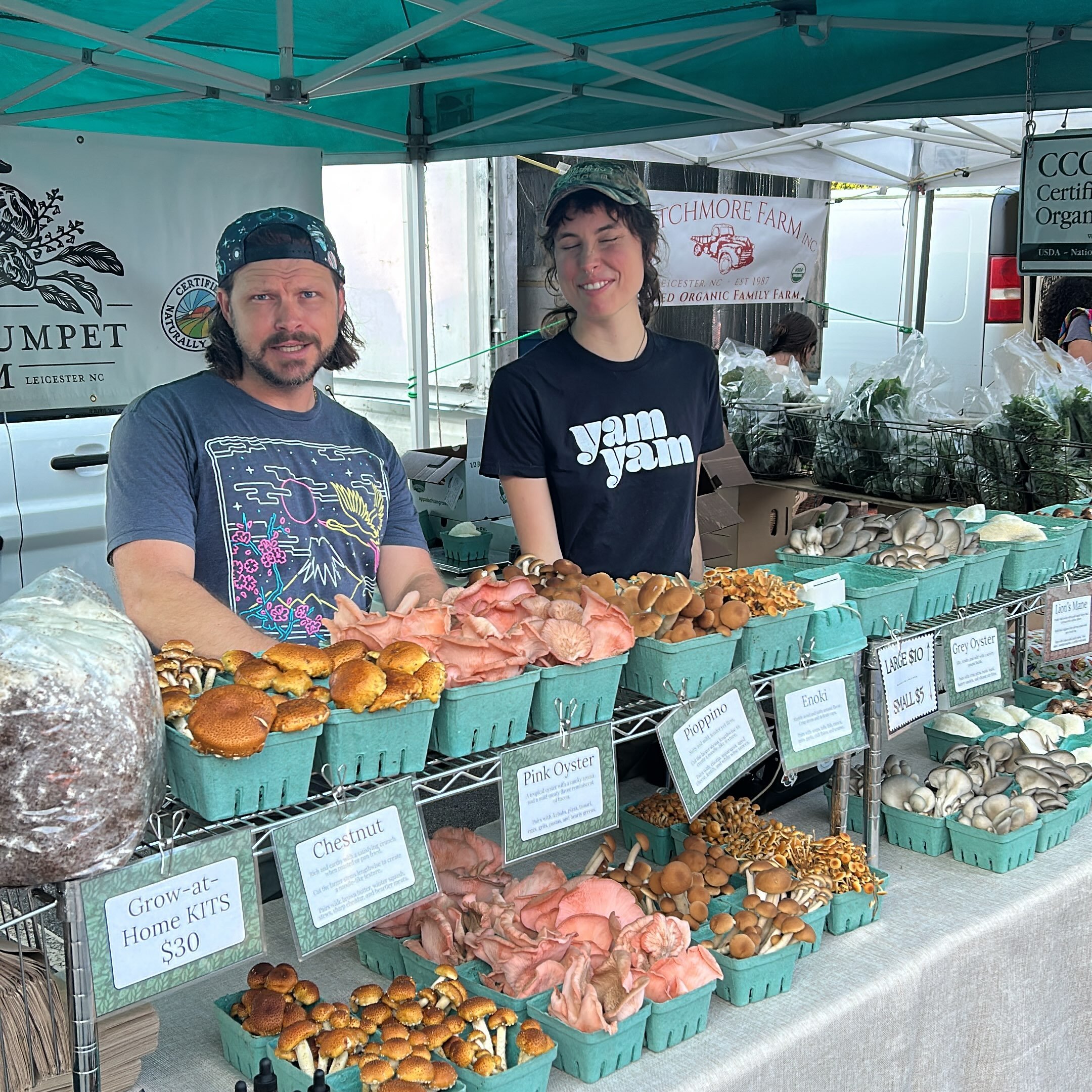 We're at market! As usual!
Come get mushroom. @northashevilletailgatemarket
