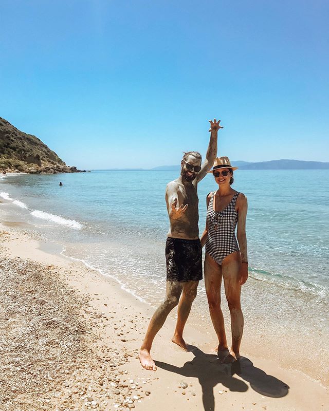 There&rsquo;s an island in Greece with a beach you can visit and break chunks of clay off the cliffs, bring it to the water, and turn it into the best mud mask you&rsquo;ve ever had. Needless to say, @streetrist instantly transformed into a mud monst
