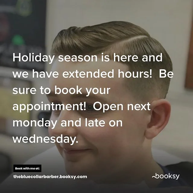 The holidays are upon us.  Time to look good for those people you haven&rsquo;t seen in a while. Book an appointment now to get dapper. #freshcut #barbershop @declan_1289