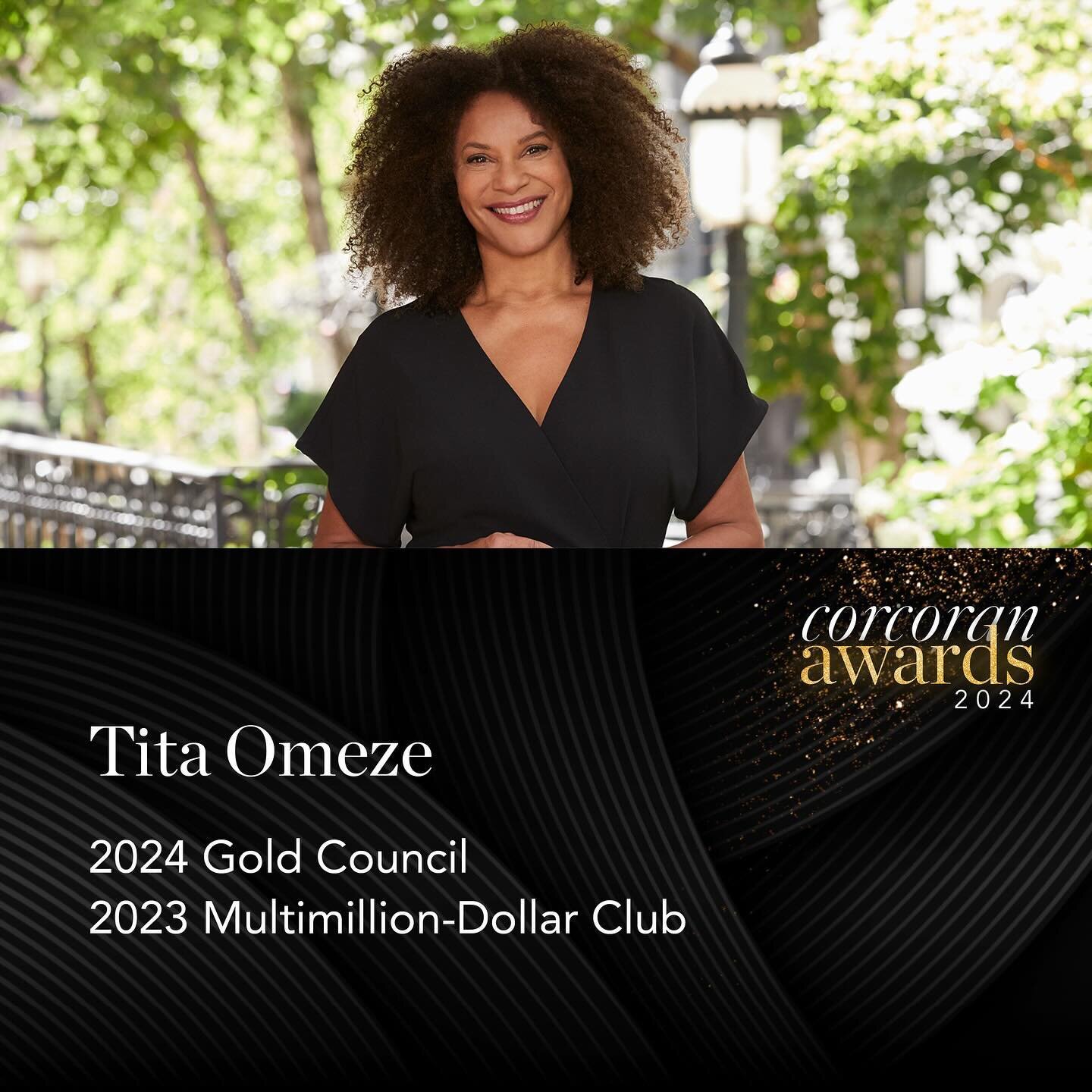 Fun time last night at Corcoran Awards Party and thrilled to learn I made the Gold Council with $35M sold in 2023. This doesn&rsquo;t happen on my own. Eternally grateful to my colleagues @deborah.rieders.bklyn  @sheriterrynyc @lcdetwiler and contrac