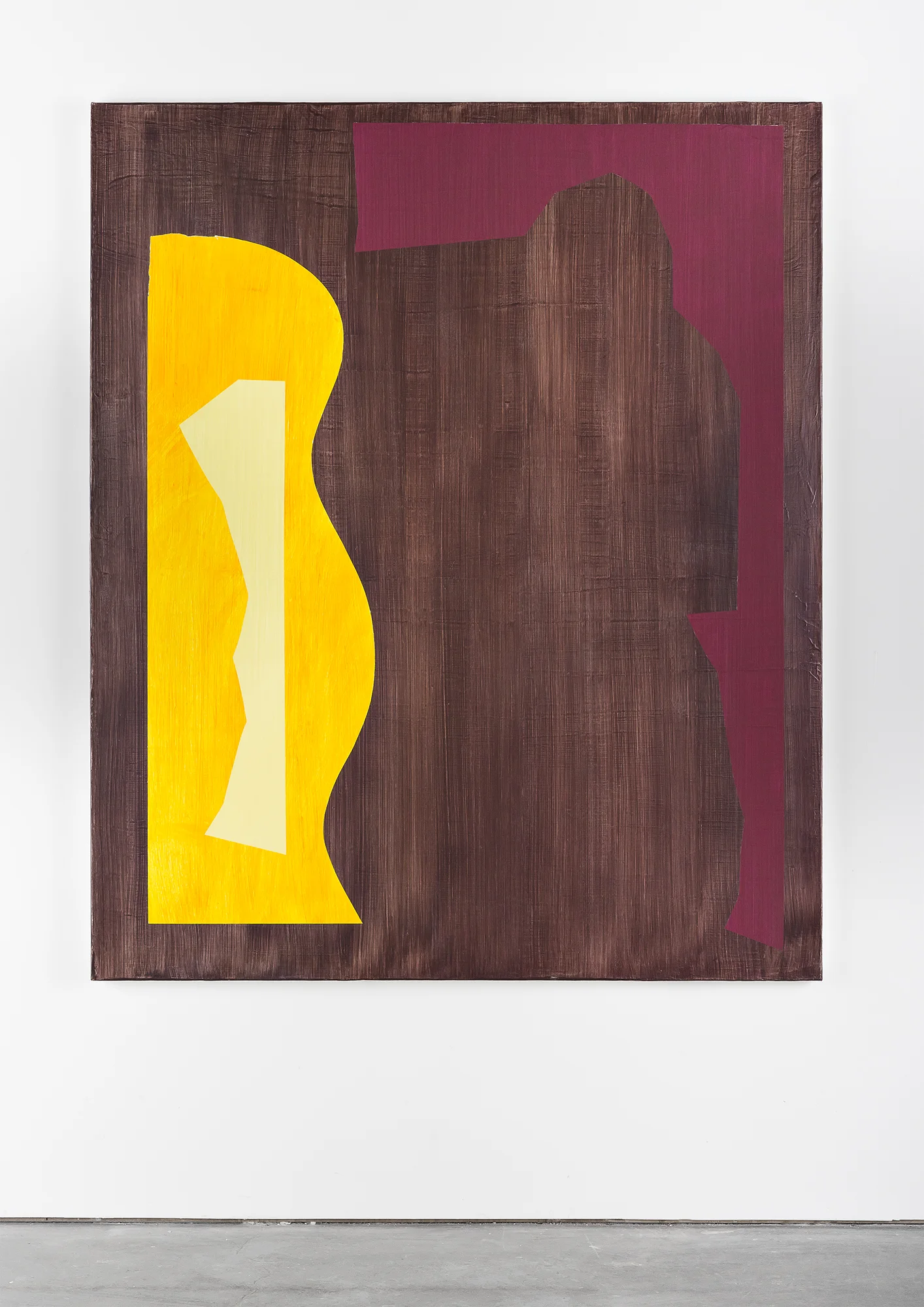 Between 10 and 3, oil on canvas, 72 x 60 inches, 2018.