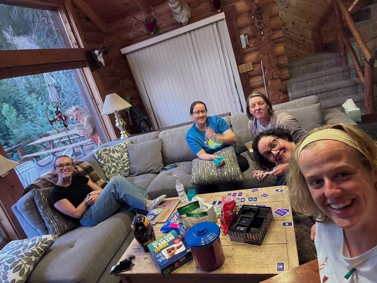 Cozy Cabin Writers Retreat 2025 was a success! We wrote like fiends but made some time for walks, games, and s&rsquo;mores. Photos courtesy of @jessieoliveros and @janetsumnerjohnson. I took none.