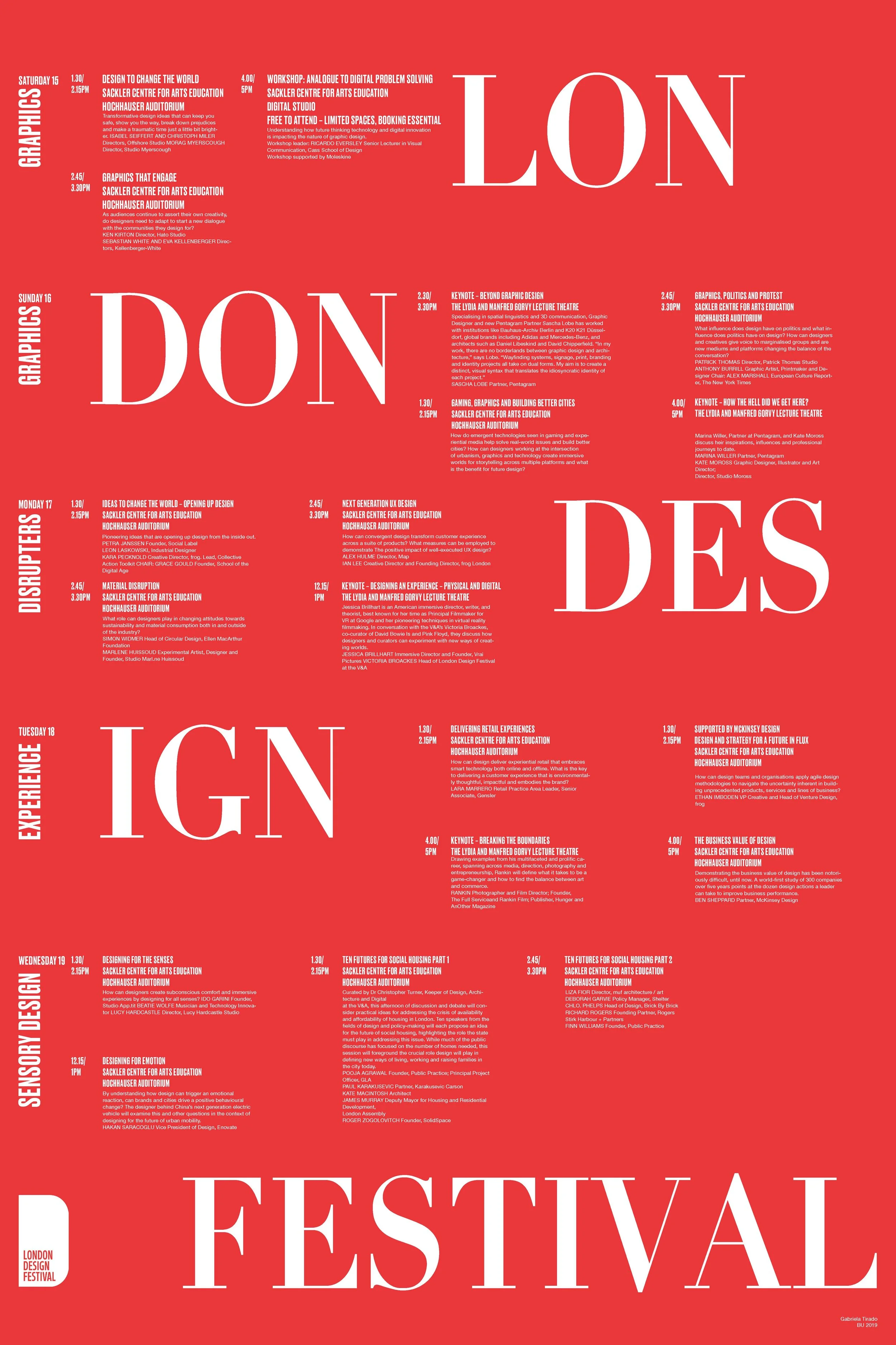 London Design Festival Poster — GABRIELA TIRADO