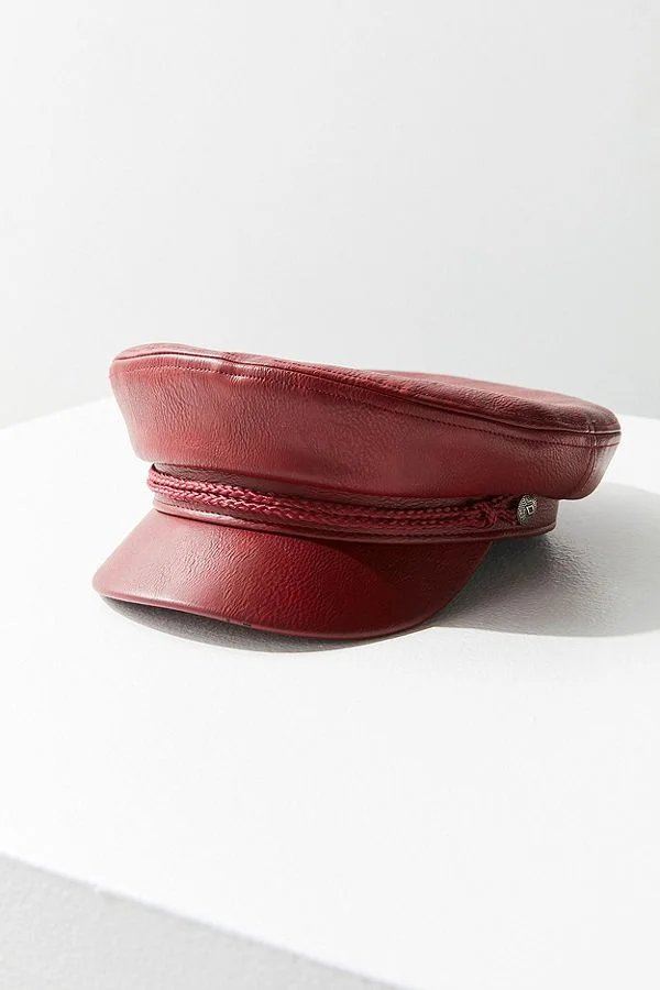 Fiddler Faux Leather Fisherman Hat