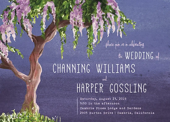 WISTERIA WEDDING INVITATION