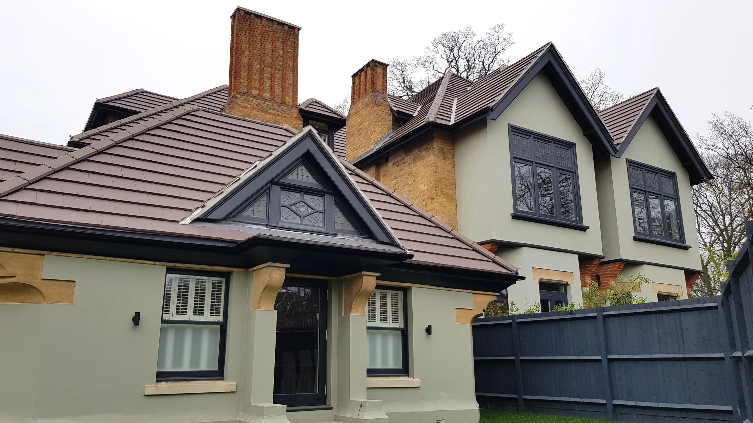 Modern flats conversion and architectural renovation in Weybridge.