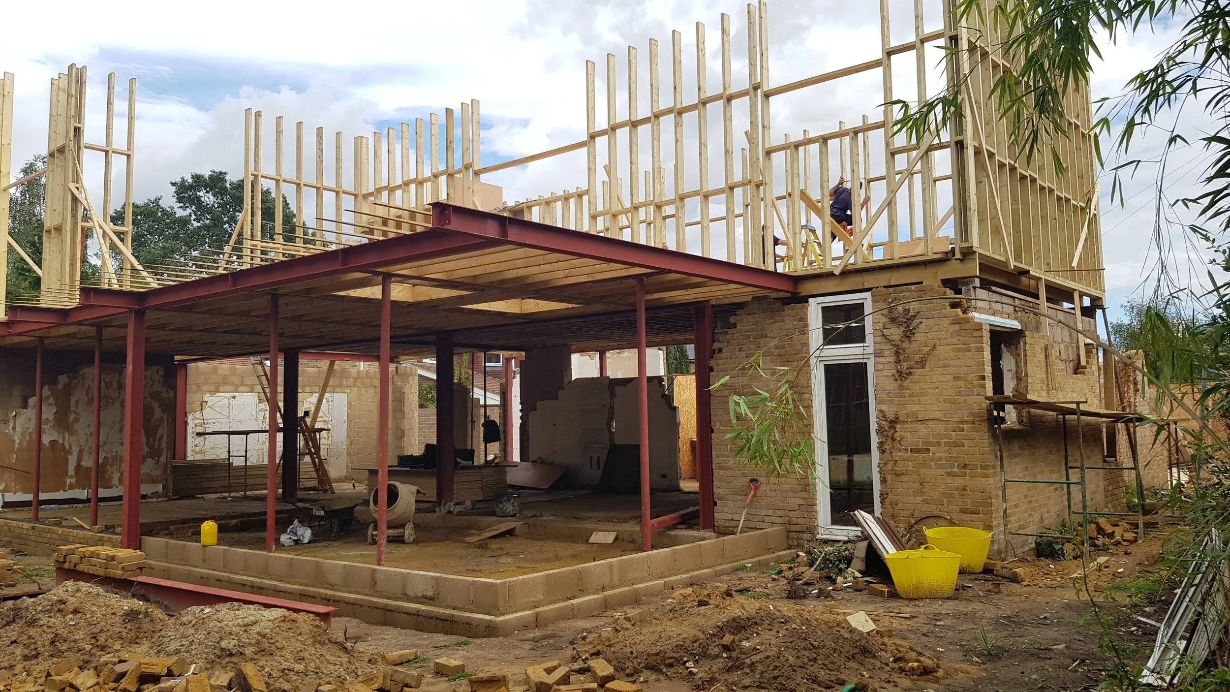 Structural Steel Installation — Residential Construction Surrey